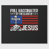 Papier Cadeau Fully Vaccinated By The Blood Of Jesus (Plat)