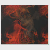Papier Cadeau Fumée et flammes (Plat)