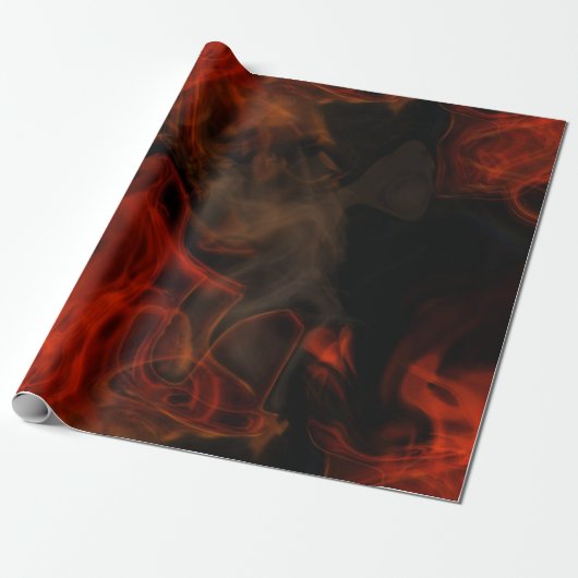 Papier Cadeau Fumée et flammes (Déroulé)