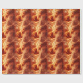 Papier Cadeau Fumée orange (Plat)