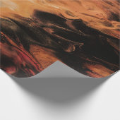 Papier Cadeau Fumée orange et blanche (Coin)