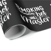 Papier Cadeau Fumer Grillades chaudes Master BBQ (Coin rond)