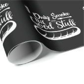 Papier Cadeau Fumer La Bonne Chaussure BBQ (Coin rond)