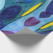 Papier Cadeau Fumes bleues (Coin)