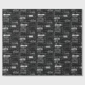 Papier Cadeau Fun 40e anniversaire fête Monogramme personnalisé (Plat)