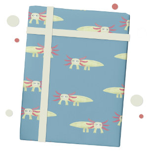 Papier Cadeau Fun Axolotl
