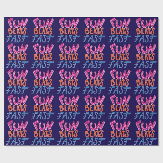 Papier Cadeau Fun Beats Fast (Plat)