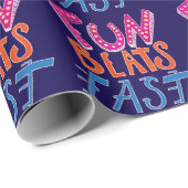 Papier Cadeau Fun Beats Fast (Coin rond)