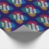 Papier Cadeau Fun Birthday wrapping paper with fireworks print (Coin)