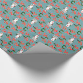 Papier Cadeau Fun Christmas Giftwrap : Santas, Holly, Ho, ho, ho (Coin)