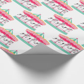 Papier Cadeau Fun Circus Carousel Party Papier enveloppant (Coin)