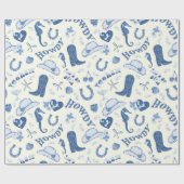 Papier Cadeau Fun Coastal Cowgirl Bach Club Motif (Plat)