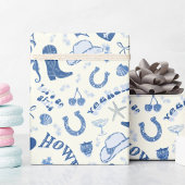 Papier Cadeau Fun Coastal Cowgirl Bach Club Pattern