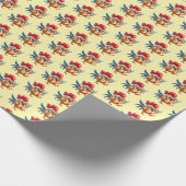 Papier Cadeau Fun Country poulet carrelé (Coin)