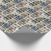 Papier Cadeau Fun Custom 8 x Grille photo FA LA Papier à envelop (Coin)