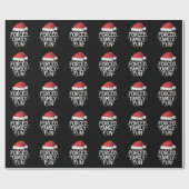 Papier Cadeau Fun de famille forcé Sarcastique Noël drôle (Plat)