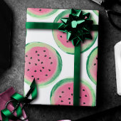 Papier Cadeau Fun de pastèque | Treat Summer Fruit Watercolor