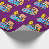 Papier Cadeau Fun Drummer Drumming, Joyeux Anniversaire (Coin)