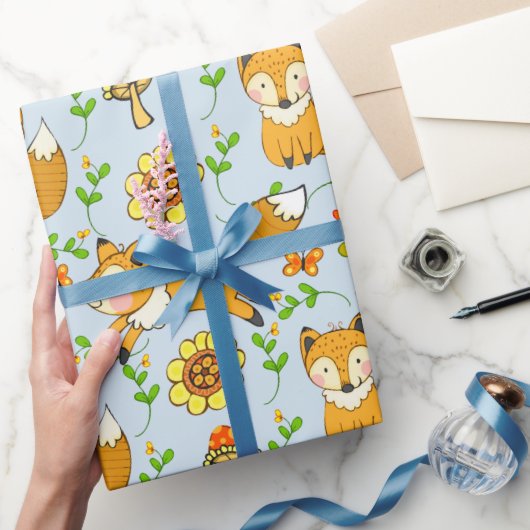 Papier cadeau Fun Fall Fox (Cadeaux)