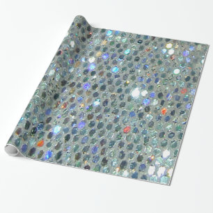 Papier Cadeau Fun Glitzy Glittery Sparkly Coloré Bling