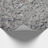 Papier Cadeau Fun gris faux béton brut (Coin)