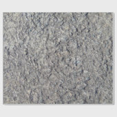 Papier Cadeau Fun gris faux béton brut (Plat)