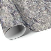 Papier Cadeau Fun gris faux béton brut (Coin rond)