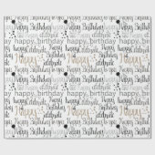 Papier Cadeau Fun Happy Balloons Birthday (Plat)