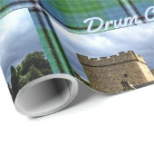 Papier Cadeau Fun Irvine/Irving Clan's Drum Castle & Tartan (Coin rond)