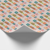 Papier Cadeau Fun Joyeux Noël cadeaux design (Coin)