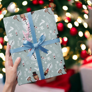 Papier Cadeau Fun joyeux Noël illustration photo bonhomme de nei