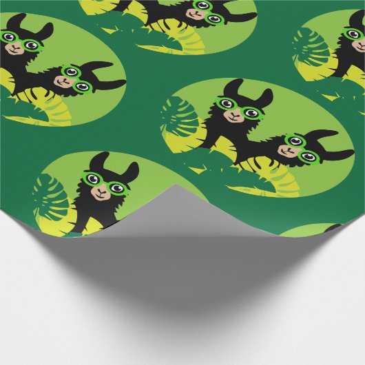 Papier Cadeau Fun Llama Alpaca Best Friends (Coin)