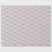 Papier Cadeau Fun Melty Summer Goth Crâne Crème glace étrange bl (Plat)