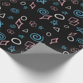 Papier Cadeau Fun motif répétitif dans les couleurs du drapeau t (Coin)