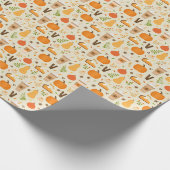 Papier Cadeau Fun Orange Fall Motif (Coin)