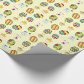 Papier Cadeau Fun Pâques Motif Papier d'emballage de vacances (Coin)