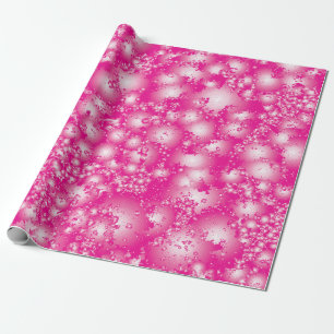 Papier Cadeau Fun PINK Abstrait Encre Super motif