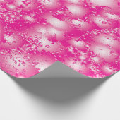 Papier Cadeau Fun PINK Abstrait Encre Super motif (Coin)