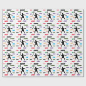 Papier Cadeau Fun player tennis (Plat)