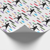 Papier Cadeau Fun player tennis (Coin)