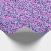 Papier Cadeau Fun Purple Flowers (Coin)