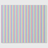 Papier Cadeau Fun Rainbow Colors Striped (Plat)