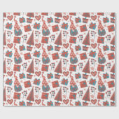 Papier Cadeau Fun Red Festive Gonards Noël Parcelle à thème (Plat)