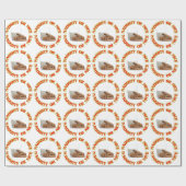 Papier Cadeau Fun Red Naughty ou Nice Lait et Cookies Enveloppem (Plat)