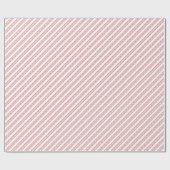 Papier Cadeau Fun Red & White Candy peut frapper Festive Noël (Plat)