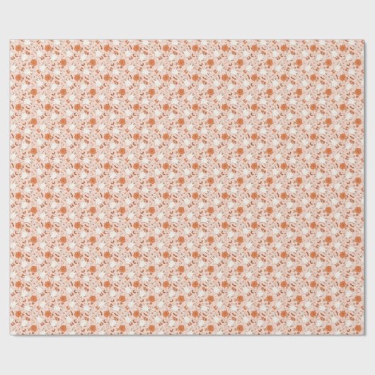 Papier Cadeau Fun Retro Ghost & Jack-O-Lantern Motif (Plat)