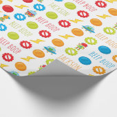 Papier Cadeau Fun Robot coloré Boop Boop Motif Kid (Coin)