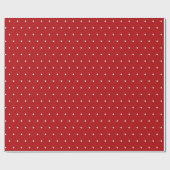Papier Cadeau Fun Simple Polka point sur bonbons rayé rouge Noël (Plat)