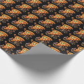 Papier Cadeau Fun skateboard pizparty (Coin)