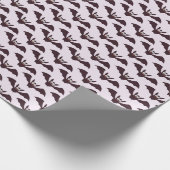 Papier Cadeau Fun Souriant et chauves-souris volantes (Coin)